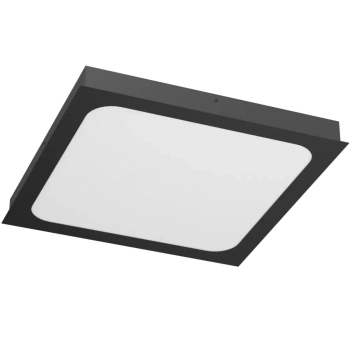 Hika 40x40cm lampa sufitowa LED 36W 3240lm 3000K czarna shilo